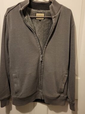 Marvin Richards Men's Charcoal Full-Zip Sherpa Hoodie